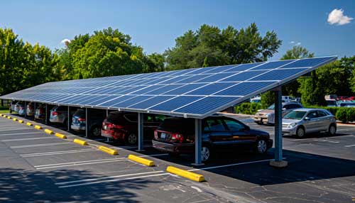 Solar-Carport-Lösung für Unternehmen